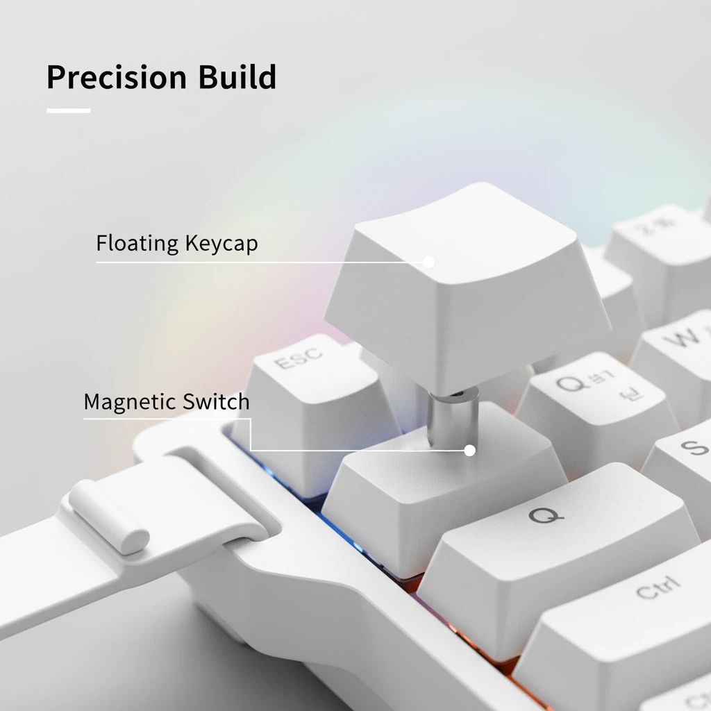 OEM 68-Keys Wired RGB Mechanical Gaming Keyboard – Compact Layout, NKRO, USB Type-C, Magnetic Base - Image 2