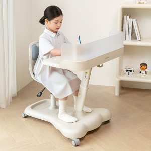 Tenwin 2802 Blue Ergonomic Study Table & Chair Set – Adjustable, Movable, Safe & Easy Assembly for Kids and Students