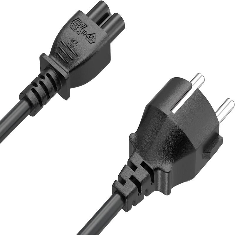 1.5M / 1.8M EU Plug C5 2-Pin AC Laptop Power Cord – IEC Computer Charger Extension Cable, 100% Pure Copper - Image 2