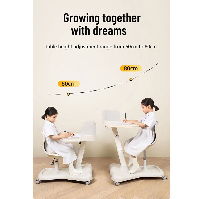 Tenwin 2802 Blue Ergonomic Study Table & Chair Set – Adjustable, Movable, Safe & Easy Assembly for Kids and Students - Image 4