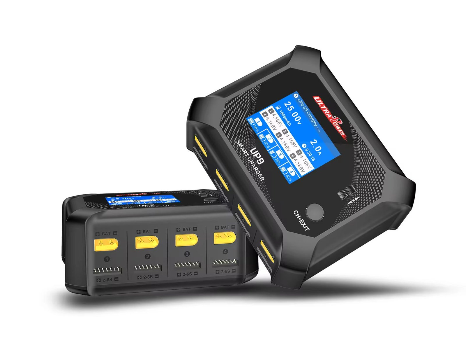 Ultra Power UP9 200W Smart Balance Charger – Four Channel Battery Charger AC 100W / DC 200W Dual Input