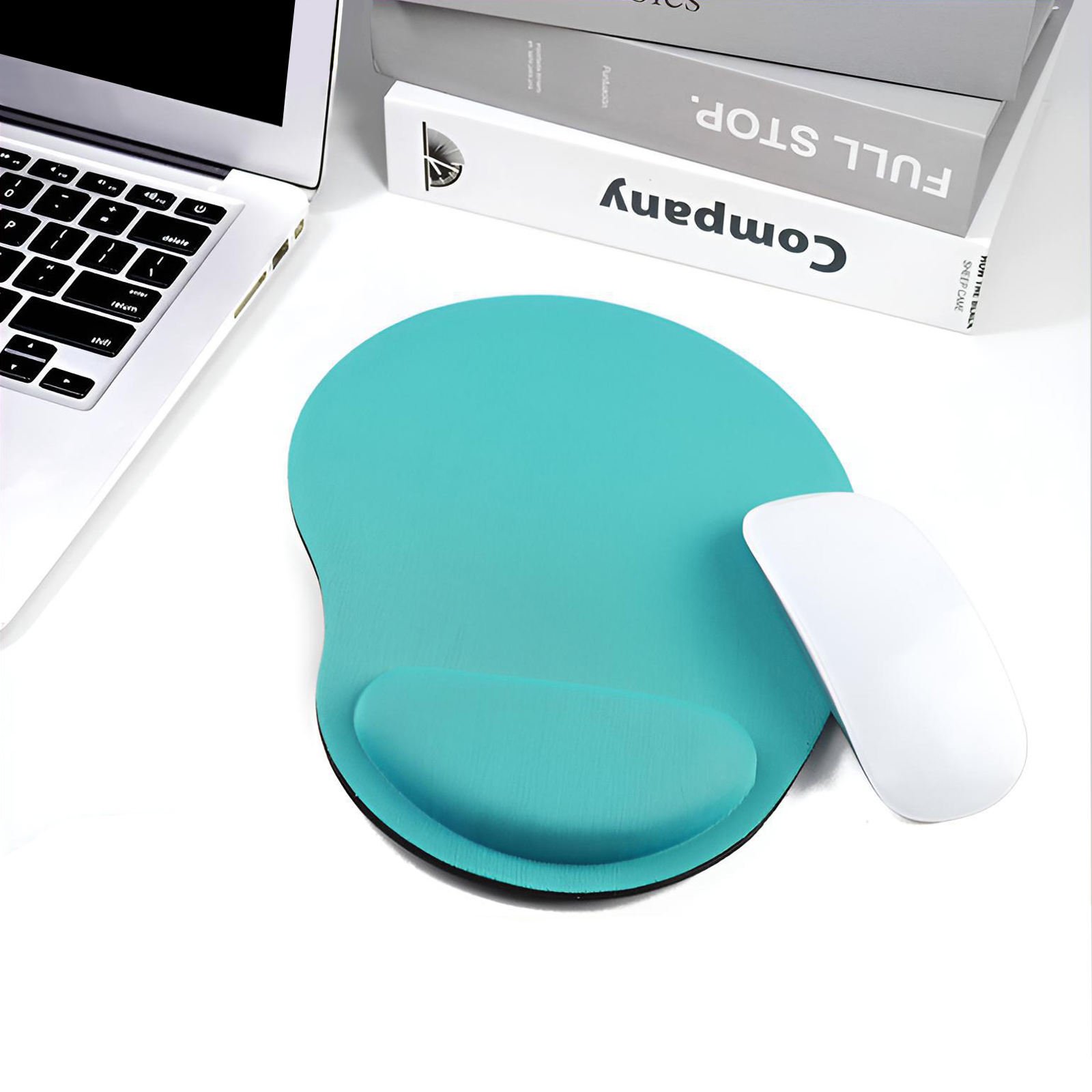 Anti-Slip Mouse Pad with Gel Wrist Support – Ergonomic Foam Wrist Rest Mat for PC, MacBook & Laptop Gaming Desk - Image 2