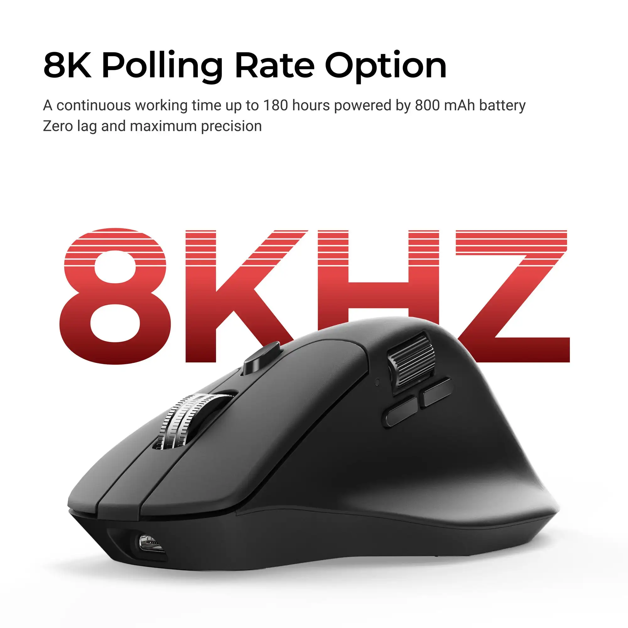 Keychron M6 Wireless Mouse All Silent Micro Switch PixArt 3950 Sensor 8K Polling Rate Dual Scrolling Modes - Image 2