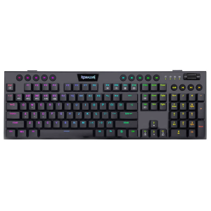 REDRAGON Horus K618 RGB support Bluetooth 5.0 wireless USB 2.4G 3 mode Mechanical Gaming Keyboard 104 Keys for Compute PC Laptop
