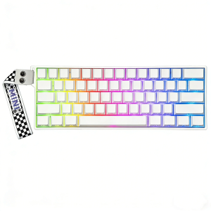 AULA Mini60HE Wireless Magnetic Axis Gaming Keyboard Features Quick Trigger Keys Adjustable Trigger Sensitivity with RGBLighting