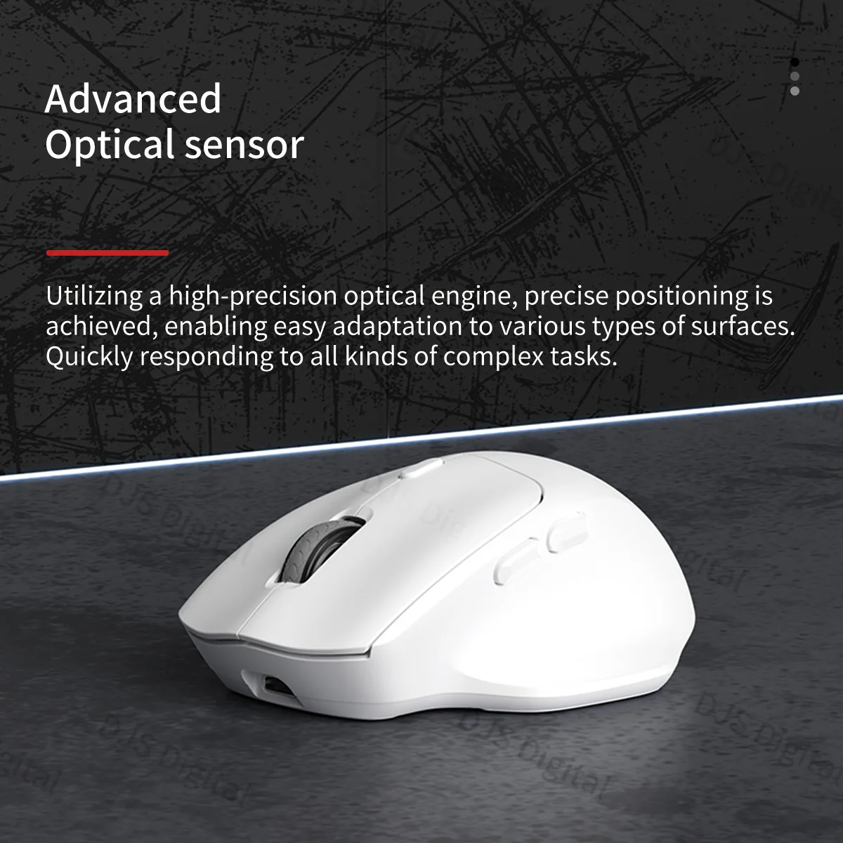 Lenovo Ergonomic Wireless Mouse Rechargeable Dual-Mode Bluetooth/2.4G Long Battery Life Comfort Grip Mouse for Office and Gaming - Image 2